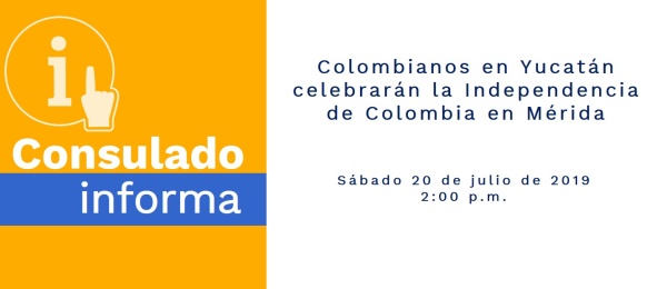 Colombianos en Yucatán celebrarán la Independencia de Colombia en Mérida