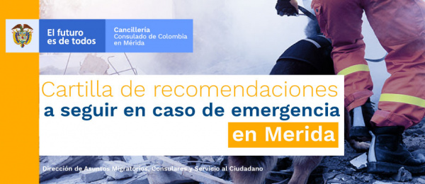 Cartilla de recomendaciones en caso de emergencia por desastres naturales 